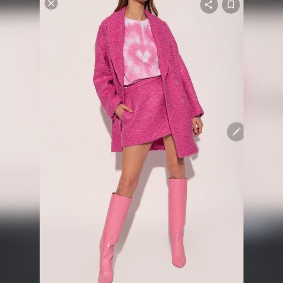 Paris Texas Croc Embossed Leather Boot in Flamingo Size 38.5 - Picture 14 of 16